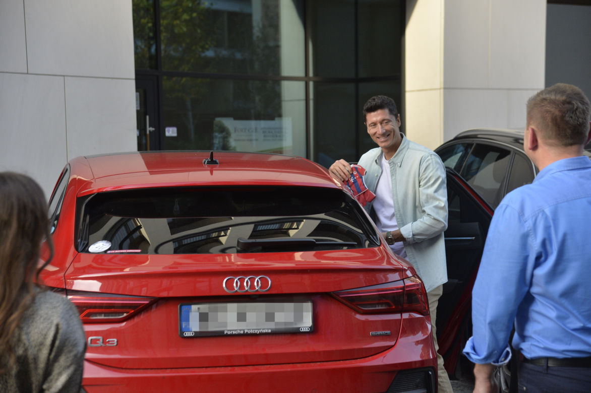 Robert Lewandowski w restauracji Nine's