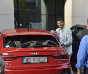 Robert Lewandowski w restauracji Nine's