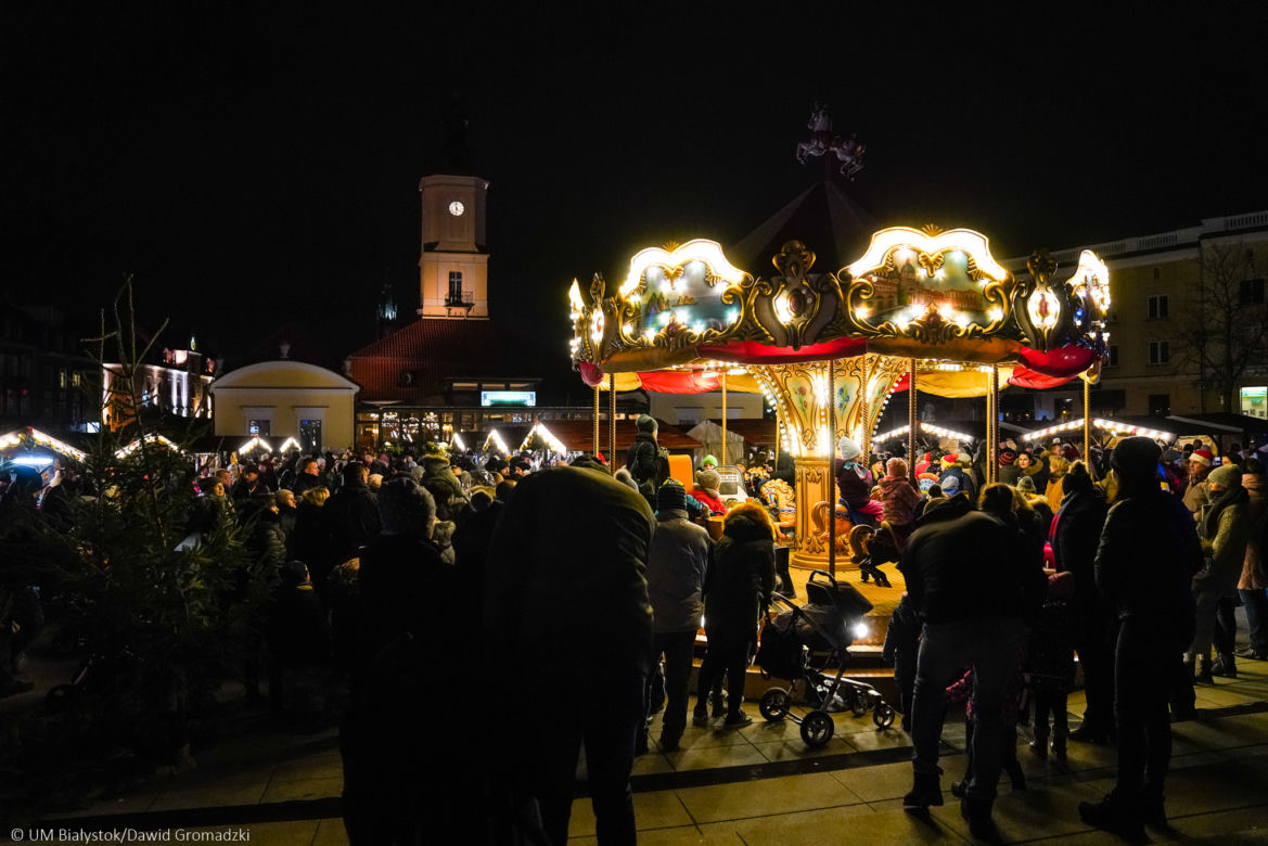 Białystok. Dekoracje świąteczne 2019/2020