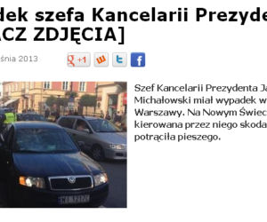 jacek michałowski wypadek