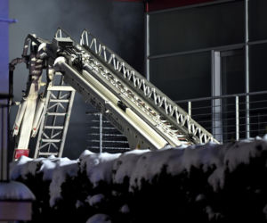 Pożar hali magazynowej w Skawinie