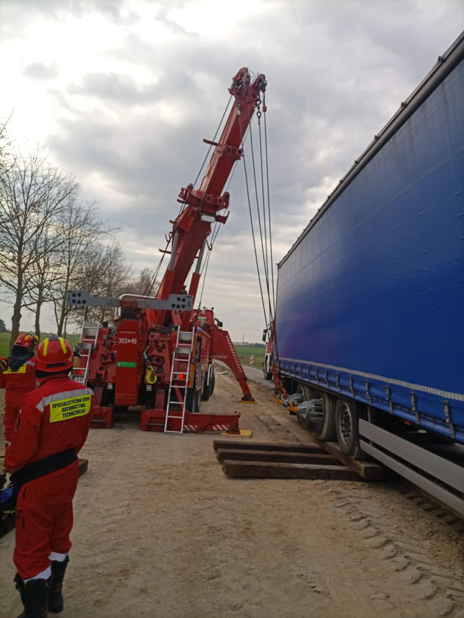 Trudna akcja strażaków z woj. lubelskiego