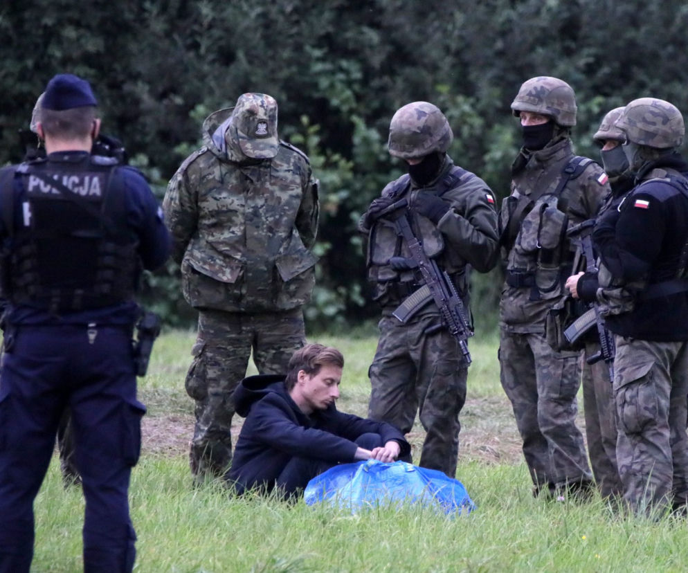 Obozowisko uchodzców na granicy polsko-białoruskiej