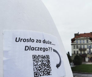 Kalisz. Gigantyczne jajko stanęło obok ratusza. O co chodzi? [ZDJĘCIA] 