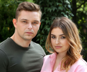 	Barwy szczęścia. Klara (Olga Jankowska), Hubert (Marek Molak)