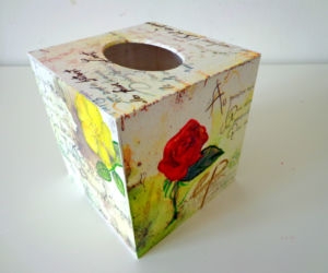 Chustecznik decoupage