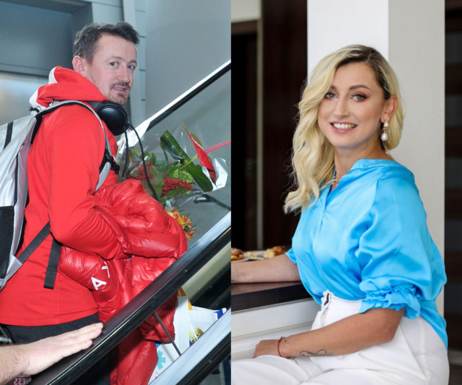 Adam Małysz i Justyna Żyła