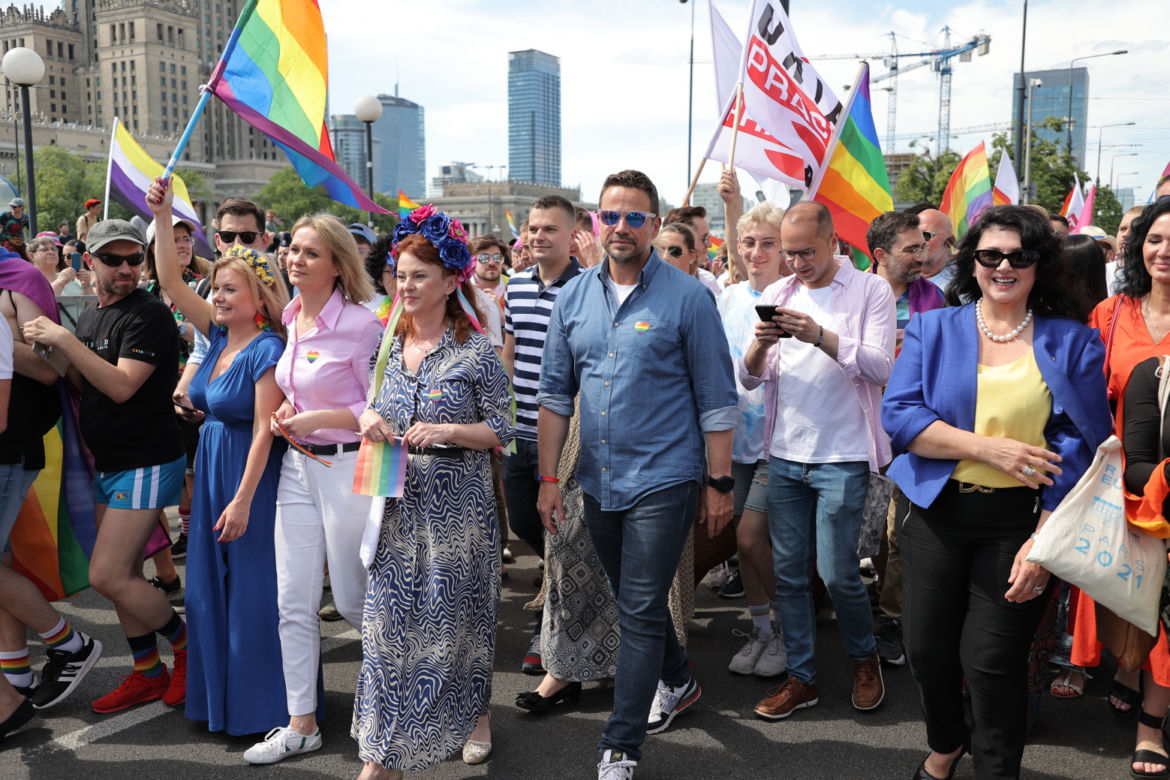 Rafał Trzaskowski na Paradzie Równości: Warszawa jest dla wszystkich!