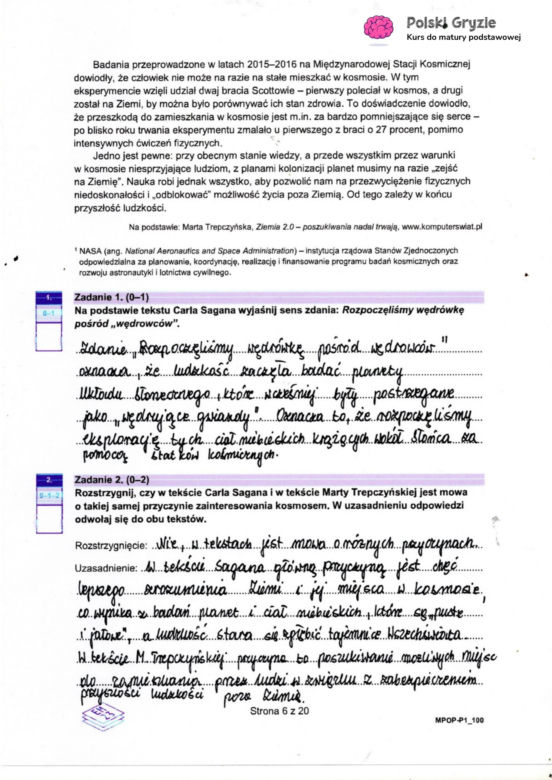 Matura 2025 - polski.