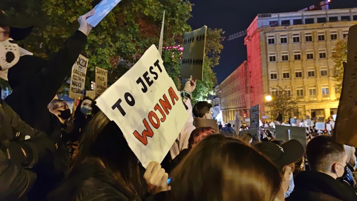 Strajk Kobiet na placu Wolności