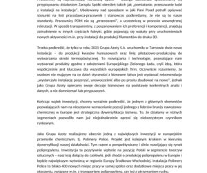Oświadczenie Grupy Azoty 