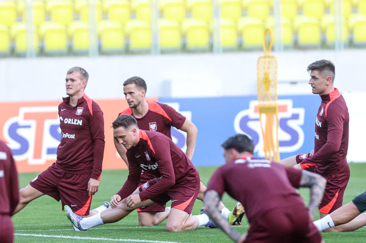 Trening i konferencja prasowa reprezentacji Polski