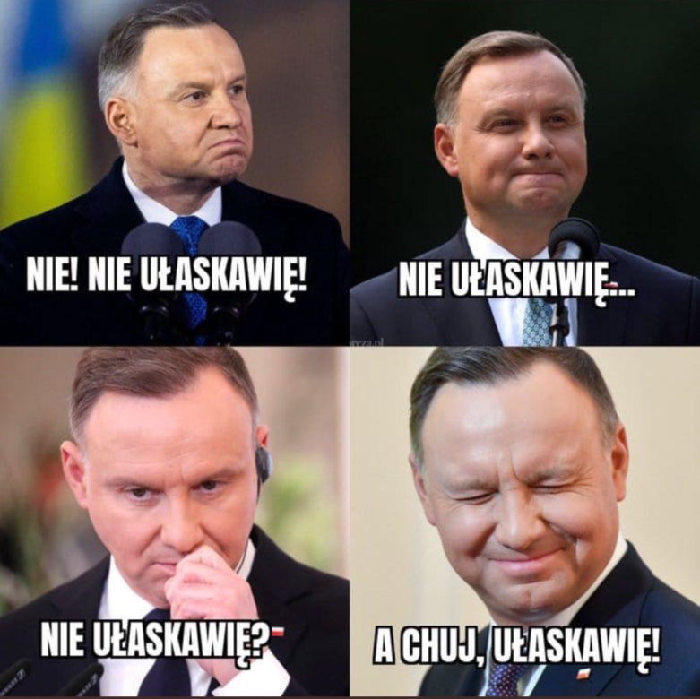 Andrzej Duda ułaskawia Wąsika i Kamińskiego MEMY