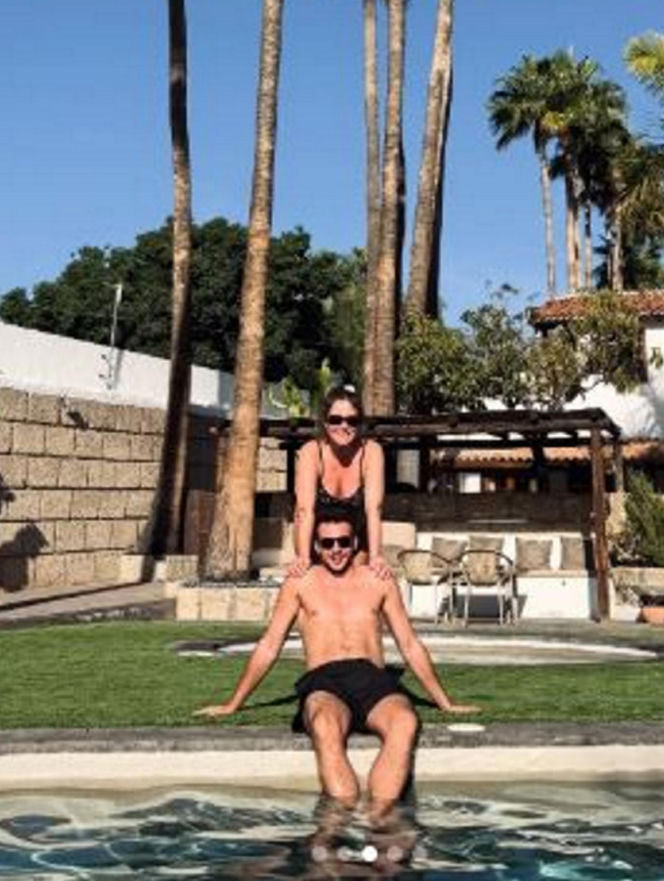 Olga Frycz z rodziną na wakacjach