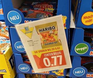 Żelki Haribo w polskich i niemieckich sklepach