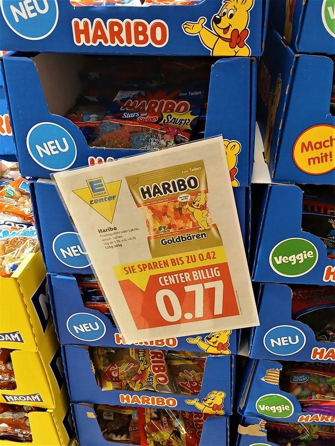 Żelki Haribo w polskich i niemieckich sklepach