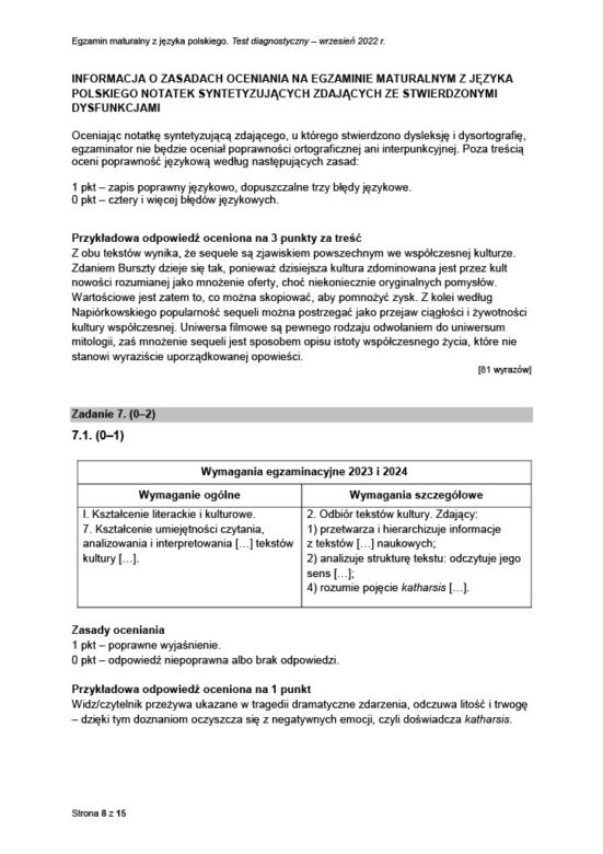 Matura próbna 2023: Polski. Odpowiedzi CKE i oficjalny klucz do zadań