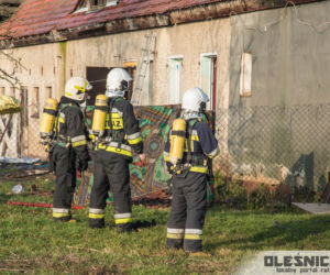 Groźny pożar pod Oleśnicą