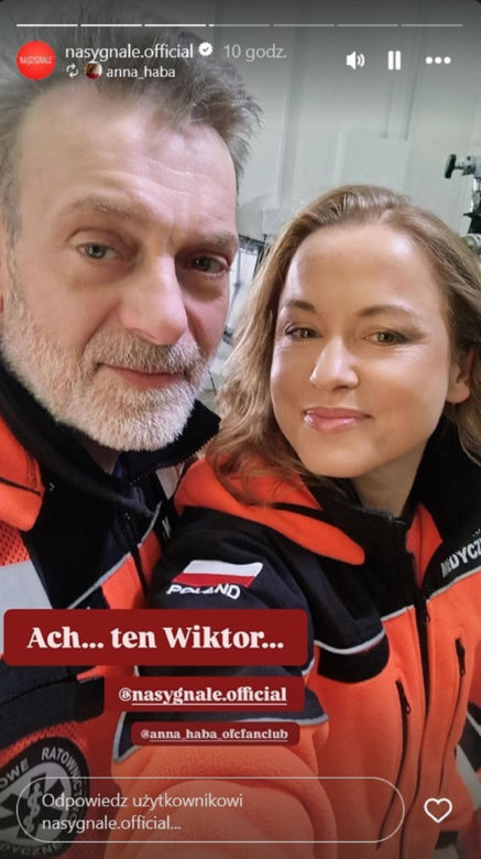 Wiktor Banach (Wojciech Kuliński), Anna Haba na planie "Na sygnale"