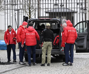 Kacper Tomasiak i skoczkowie u prezydenta