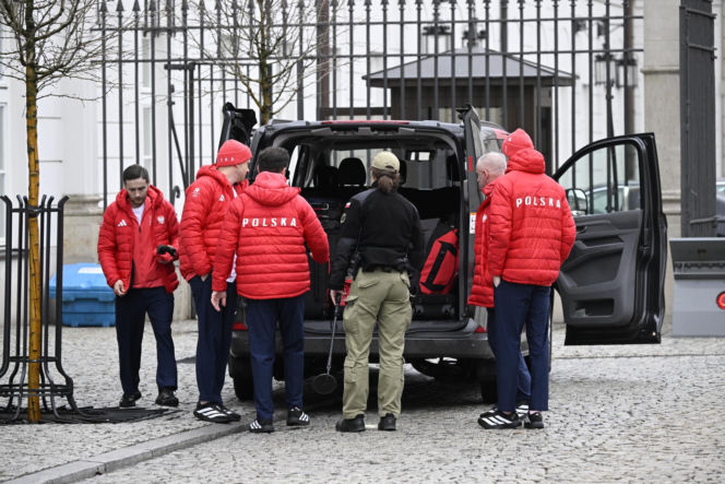 Kacper Tomasiak i skoczkowie u prezydenta
