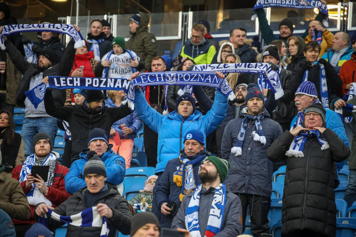  Tak bawili się kibice na meczu Lech Poznań - Piast Gliwice