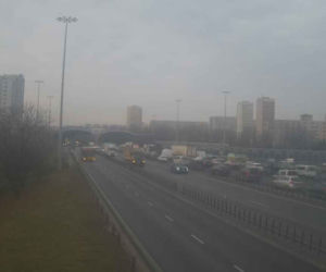 Wielki korek na trasie S8 w Warszawie