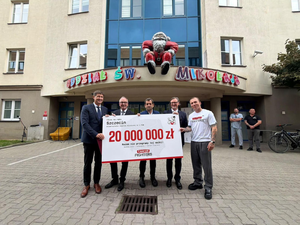 Miliony dla szczecińskiego szpitala od fundacji Cancer Fighters