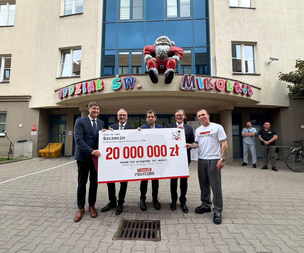 Szczeciński szpital z milionami od fundacji Cancer Fighters. Rekord Łatwoganga poprawi los dzieci