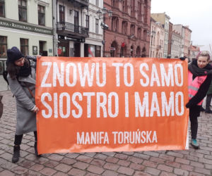 Toruń miał swoją manifestację feministyczną. Zobacz jak wyglądała