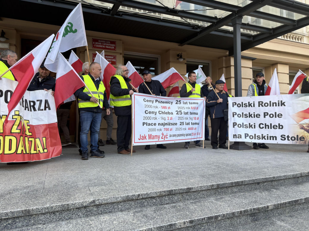 Protest rolników w Rzeszowie