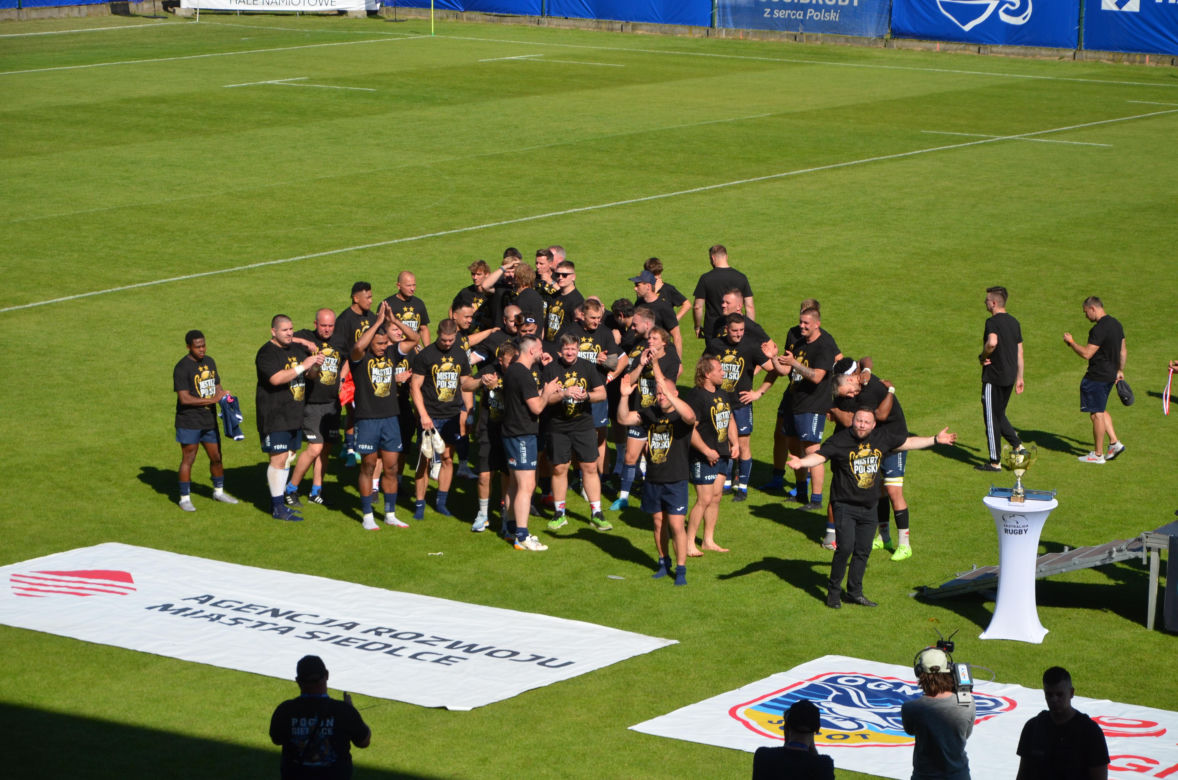 MKS Awenta Pogoń Siedlce po raz pierwszy w historii obroniła tytuł Mistrza Polski Ekstraligi Rugby!
