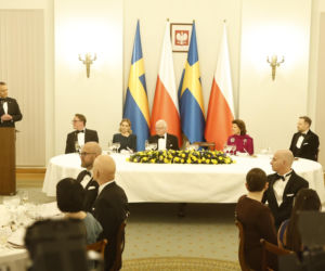 Obiad na cześć szwedzkiej pary królewskiej
