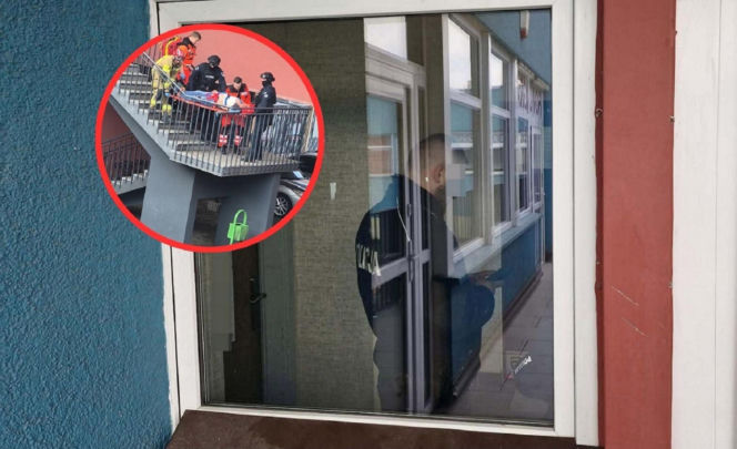 Atak nożownika w zakładzie krawieckim. Jest nagranie