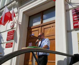 Protest budżetówki z Solidarności w Bydgoszczy [ZDJĘCIA]