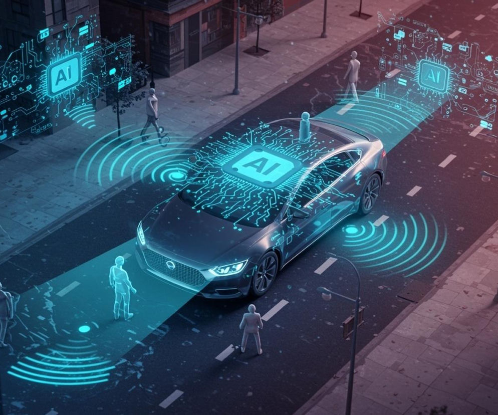 Auto z systemem AI skanującym otoczenie i pieszych na ulicy. O oczekiwaniach Polaków wobec technologii przeczytasz w Eska.