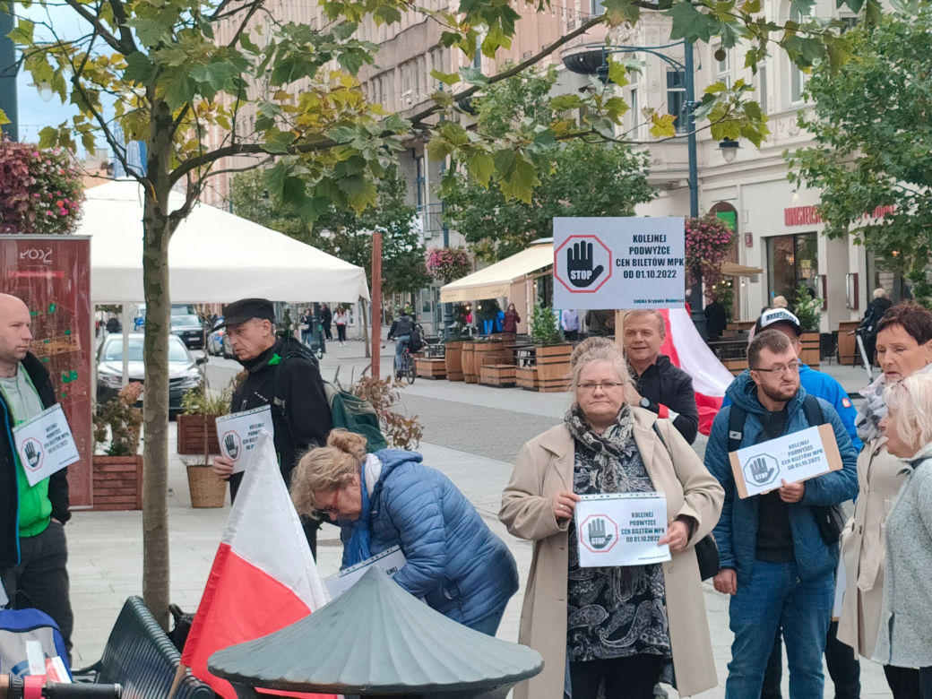 Łodzianie mają dość. Odbył się protest przeciw podwyżkom cen