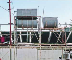 Prymitywna instalacja solarna