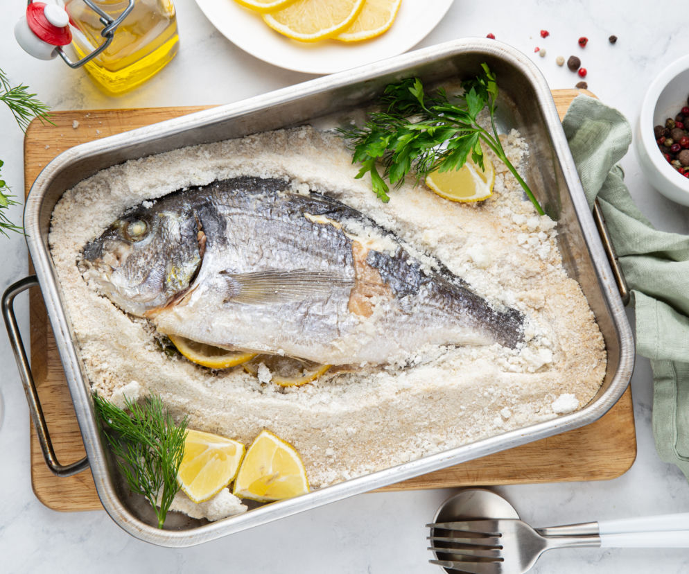 Dorada pieczona w soli - idealna dla dwojga