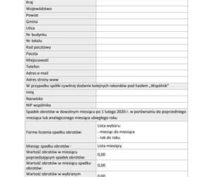Dotacja na kapitał obrotowy. Wzór wniosku o dofinansowanie
