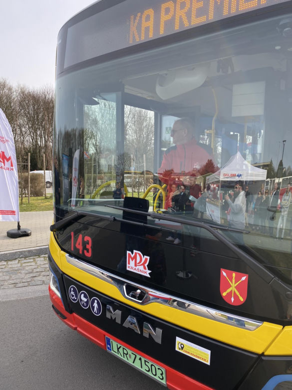 Prezentacja elektrycznych autobusów w Kraśniku