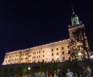 Nowa iluminacja Zamku Książąt Pomorskich w Szczecinie