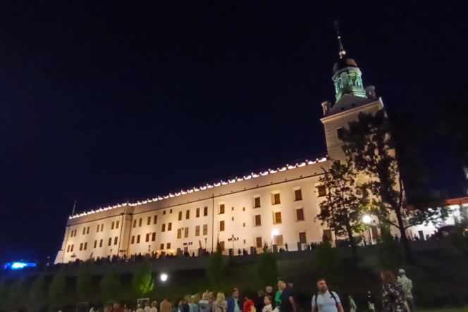 Nowa iluminacja Zamku Książąt Pomorskich w Szczecinie