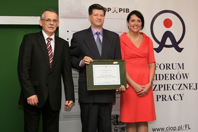 Wyróżnienie dla Mostostalu odebrał Krzysztof Trzeciński, główny specjalista ds. BHP w naszej firmie, 23 listopada podczas XII konferencji Forum Liderów Bezpiecznej Pracy w Słoku k. Bełchatowa
