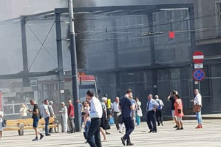 W centrum Katowic zapalił się tramwaj! Są utrudnienia [ZDJĘCIE, AKTUALIZACJA]