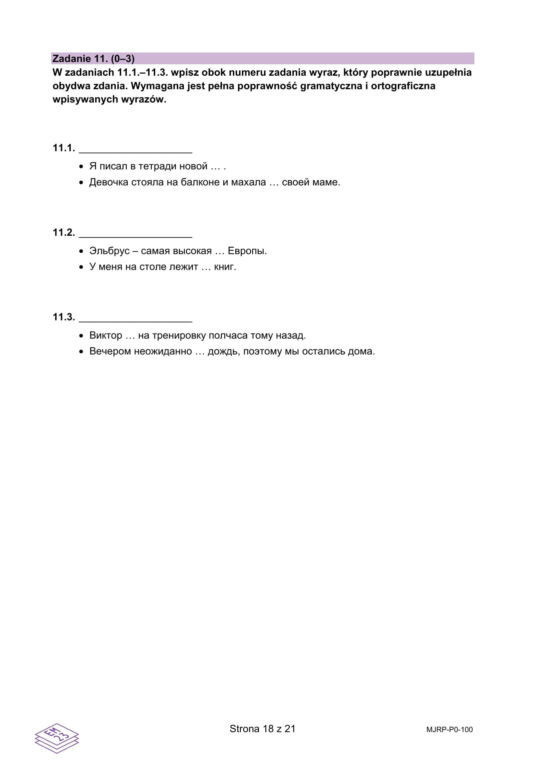 Matura 2025: rosyjski 7.05.2025. Arkusze CKE i odpowiedzi. Poziom podstawowy [Formuła 2023]	
