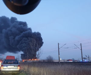 Gigantyczny pożar pod Warszawą