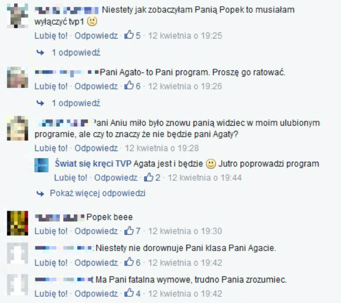 Widzowie krytykują Annę Popek