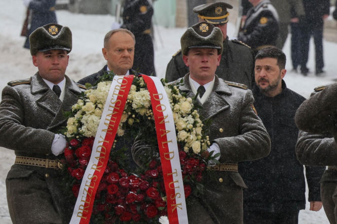 Premier Donald Tusk rozpoczął wizytę w Kijowie. Spotkał się z prezydentem Wołodymyrem Zełenskim