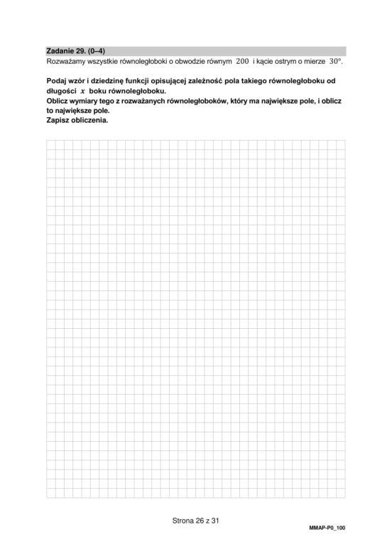 Matura 2023. Arkusz pokazowy matematyka